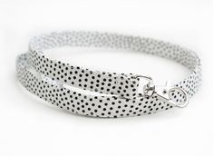 This sweet white lanyard with tiny black dots offers a fun and functional way to wear your ID badge or keep track of your keys. Made from 4 layers of high quality cotton fabric, this lanyard combines flexibility with durability. It is constructed to be comfortable enough to wear around your neck all day long. This lanyard measures approximately 1/2 inch wide (approx. 13 mm) and is available in three lengths: 15.5 inch drop 17.5 inch drop 19.5 inch drop Lanyard lengths are measured from the loop Cute Lanyards, Fabric Lanyard, Id Badge Holders, Clear Vinyl, The Loop, Black Dots, Id Badge, Black Polka Dot, Badge Holders Lanyard