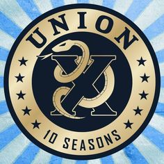 the union and sons logo on a blue background