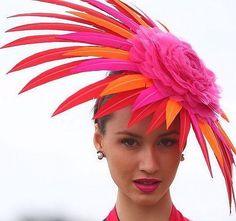 Ana Rosa Chaotic Mind, Couture Hats, Ascot Hats, Crazy Hats, Floral Hat, Elegant Hats, Kentucky Derby Hats, Fancy Hats