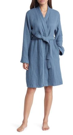 House No.23 Alaia Cotton Robe | Nordstrom Summer Wardrobe Essentials, Spa Inspiration, House No, Sports Blazer, Made Clothing, Work Tops, Fabric Gifts, Free Fabric, Comfortable Dress