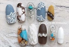 Cowgirl Nails Westerns, Cute Western Nails, Fall Western Nails