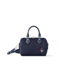 LOUIS VUITTON® - Speedy Bandoulière 20 - Navy Louis Vuitton Speedy Bandouliere, Speedy Bandouliere, Monogram Pattern, Woman Bags Handbags, Louis Vuitton Official, Louis Vuitton Speedy, Leather Top, Monogram Canvas, Flap Pocket