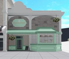 an animated image of a small store front