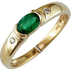 Royal 14K Yellow Gold Emerald & Diamond Ring - Timeless Elegance Rings Opal, Diamond Birthstone, Emerald Diamond Ring, Engagement Rings Opal, Yellow Gold Jewelry, Perfect Harmony, Royal Jewelry, Emerald Stone, The Dance