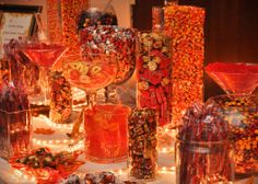 a table topped with lots of candy and candies