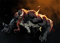 an image of a spider - man in the dark