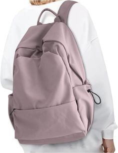 Great lululemon backpack dupe! (affliate link) Black Bookbag, Black Backpack School, Lululemon Backpack, High School Bags, Lightweight Travel Backpack, Handbags For School, Daypack Backpack, Gym Backpack, Simple Backpack