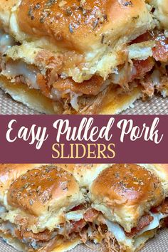 this is an easy pulled pork sliders recipe