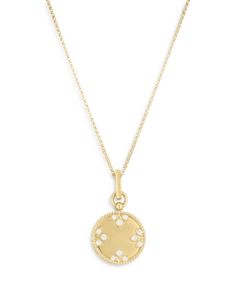 Roberto Coin 18K Yellow Gold Venetian Princess Diamond Medallion Pendant Necklace, 16-17 Roberto Coin, Princess Diamond, Coin, Yellow Gold, Pendant Necklace, Pendant, Yellow, Gold