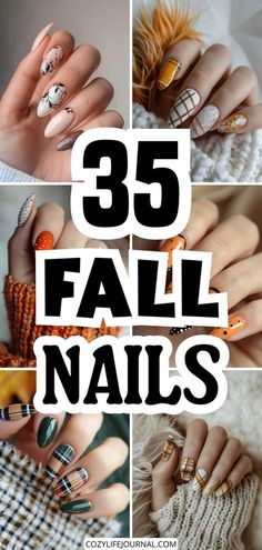 Thanksgiving Nails Oval Shape, Striped Fall Nails, Nail Art Designs Fall Autumn, Hand Painted Fall Nail Designs, Thanks Giving Nail Design, Plum Fall Nails Design, Super Cute Nail Designs, November/december Nail Ideas, Fall Theme Nails Acrylic Short