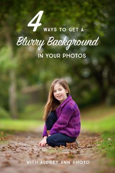 Want to kick your photography skills up a notch? Try these 4 Easy Ways to get a beautiful blurred background in your photos. Blurry Background, Blurred Background Photography, Fotografi Digital, Photography Journey, Photography Basics