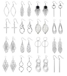 PRICES MAY VARY. 【Economic Earrings Set】: Comes with 16 pairs different fashion earrings, offer you many choices of daily wearing, economical and affordable, the fish-hook closures make for easy on and off and provide graceful movement every time you turn your head, also they are lightweight silver-tone earrings, can easy to wear all day 【Ideal Accessory】: These silver earrings offering stunning style and elegant appeal, will add classical sophistication to your style, would be a great addition Wholesale Earrings, Cute Box, Silver Jewelry Fashion, French Wire, Bohemian Earrings, Boho Bohemian, Silver Earrings Dangle, Vintage Boho, Stylish Accessories