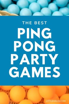 the best ping pong party games