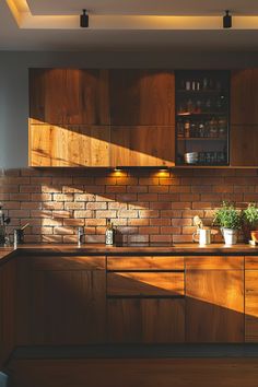 the kitchen is clean and ready for us to use in the day time, while the sun shines on the counter tops