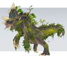 an image of a creature that is covered in plants