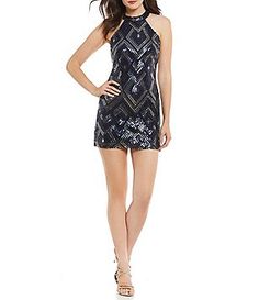 Midnight Doll Sequin Pattern Sheath Dress Sparkling Dresses, Sequin Pattern, Winter Formal, Junior Dresses, Dillard's, Sequin Dress, Sheath Dress, Sequin, Sparkle