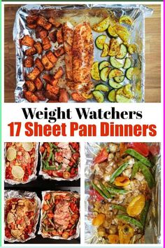 15 easy Skinny sheet pan recipes for Weight Watchers with 8 Freestyle SmartPoints or Less, Chicken, fish, vegetables, photos, videos, These simple, healthy, delicious low calorie recipes make dinner and cleanup a breeze since they call for only one pan and minimal ingredients Weight Watchers Clean Eating, Weight Watchers Recipes 2023 Plan, Zero Point Sheet Pan Shrimp Fajitas, Weight Watchers Keto Recipes, Easy Ww Dinner Recipes For Family, Easy Ww Meals Dinners, Salmon Weight Watchers Recipes, Ww Blue Plan Recipes Dinner Easy, Ww Dinner Recipes 2023