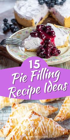 pie filling recipe ideas with text overlay