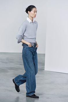 Jeans With Belt, Androgynous Outfits, High Waist Wide Leg Jeans, Woman Jeans, Androgynous Fashion, Zara Woman, Zara United States, Zara Women, High Jeans