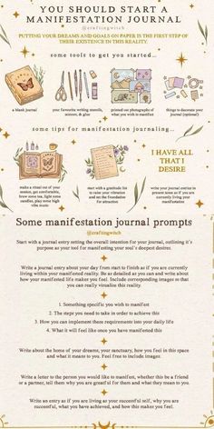 Daglig Motivation, Spiritual Journals, Spiritual Manifestation, Journal Writing Prompts, Manifestation Journal