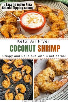 the recipe for keto air fryer coconut shrimp