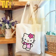 Brand New. - Soft Canvas Fabric - Zipper Closure - Interior Pocket - 38cm X 45cm X 8cm *Other Designs Available (View All Listings) Hello Kitty Tote Bag, Hello Kitty Tote, Hello Kitty Bags, Hello Kitty Bag, White Tote Bag, White Tote, Cricut Projects Vinyl, Cricut Projects, Womens Tote Bags