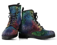 Offering the most colorful hand-made gifts and by threaddomain Chakra Mandala, Leather Boots For Men, Purple Boots, Winter Shoes For Women, Mens Leather Boots, Boots Uk, Boots For Men, Moon Boots