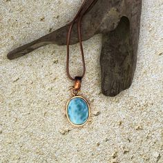 Blue Larimar Spiritual Meaning Soothing Tranquility and Calmness Caribbean Ocean, Orange Stone, Larimar Pendant, Book Jewelry, The Dominican Republic, Copper Pendant, Luxury Gift Box, Purple Stones, Copper Pendants