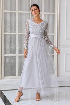 Classy Womens Dresses, Mother Dress, Mob Dresses, Evening Dresses Cocktail, Sophisticated Dress, Mothers Dresses, Long Sleeve Wedding, Tulle Lace, Wedding Party Dresses