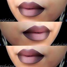 Ombre Lip, Khol Eyeliner, Ombre Lips, Smink Inspiration, Beauty Make-up, Makijaż Smokey Eye, Brown Ombre, Lip Art, Beautiful Lips