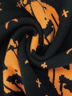 Bring a sense of chill and coziness to Halloween. Look no further than the Pumpkin Bats knitted sweater! Its classic thickness and snug fit ensure you look spooktacular and feel like you're in a warm embrace! Grab yours now! DetailsMaterial: Polyester, Spandex, AcrylicPattern Type: CartoonFit Type: LooseElasticity: Slight StretchThickness: Standard Fall Black Jacquard Knit Sweater, Black Jacquard Knit Sweater For Fall, Black Cotton Knit Sweater, Black Cotton Halloween Sweater, Cozy Warm Black Sweater, Casual Black Halloween Sweater, Casual Black Sweater For Halloween, Black Jacquard Knit Winter Sweater, Black Jacquard Knit Sweater For Winter