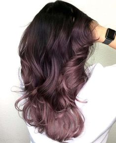 Purple Brunette, Change Hair Color, Hair Color Options, Change Hair, Lilac Hair, Balayage Blonde, Spring Hair Color, Hair Color Pastel, Hair Color Purple