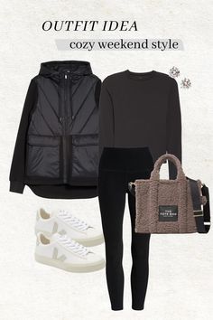 Weekend Casual Outfits Fall, Luxury Nylon Athleisure Outerwear, Stretch Athleisure Track Jacket For Fall, Nylon Athleisure Track Jacket For Fall, Women’s Athleisure 2024, Athleisure 4-way Stretch Outerwear, Winter Weekend Outfit, Fall Travel Outfit, Winter Weekend