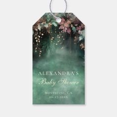 Enchanted Forest Arch Baby Shower Welcome Sign Gift Tags