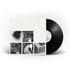 an album with black and white images on it, including the cover art for this album