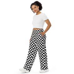 Get the comfort of pajamas in this stylish pair of wide-leg pants. With the adjustable waist and stretchy fabric, it’s like your favorite sweatpants but better. • Relaxed unisex fit • Practical side pockets • Elastic waistband with a white drawstring • Can be worn on the waist or on the hips • Premium knit mid-weight jersey fabric • 95% polyester, 5% elastane (fabric composition may vary by 1%) • Fabric weight: 6.19 oz/yd2 (210 g/m2) (weight may vary by 5%)Size guide WAIST (inches) HIPS (inches) Trendy Wide-leg Sweatpants For Loungewear, Trendy High-waisted Harem Pants For Loungewear, Trendy Straight Cargo Pants For Loungewear, Trendy Ankle-length Cargo Pants For Loungewear, Trendy Straight Cotton Sweatpants, Trendy Cotton Straight Sweatpants, Trendy Ankle-length Harem Pants For Loungewear, Trendy Relaxed Fit Wide Leg Harem Pants, Trendy Wide Leg Harem Pants With Relaxed Fit