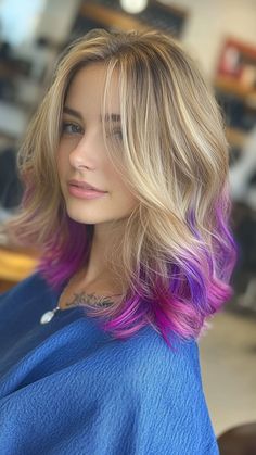 25 Chic Dirty Blonde Hair Ideas for 2024 Dyed Hair For Blondes Colour, Faded Blonde Hair, Bottom Half Of Hair Dyed Blonde, Bleach Dip Dye Hair, Blonde Dip Dye, Subtle Blonde Highlights, Semi Permanent Hair Dye