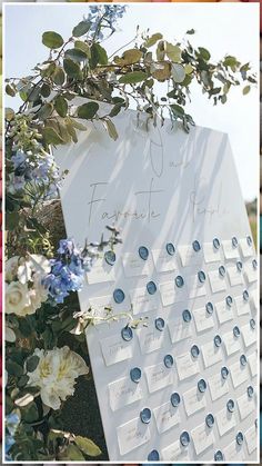 Wedding Seating Chart Ideas - Everybody's favorite online store. Click to get everything you love immediately. Non Catered Wedding, Seaglass And Navy Wedding, Subtle Blue Wedding Theme, Italy Winter Wedding, Shell Seating Chart Wedding, Blue Tuscan Wedding, Dusty Blue Italian Wedding, Hamptons Wedding Theme, Garden Party Wedding Blue