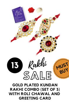 Best Gold Plated Kundan Rakhi Combo (Set of 3) with Roli Chawal and card.  rakhi images, rakhi online, rakhi bandhan, rakhi making, rakhi photo, rakhi with photo, rakhi design, rakhi gift for sister, rakhi 2020, rakhigarhi, rakhi picture, rakhi pic, rakhi drawing, rakhi quotes, rakhi with gift, rakhi with gift for brother, rakhi which date, rakhi wishes, rakhi online amazon, rakhi with gift online, rakhi card #rakhi #rakshabandhan #sale #amazon