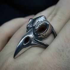 Bird Skull Ring 100% Stainless steel  Waterproof, Tarnish free, No rusting or green marks. Fast Shipping International postage available  Thank you for checking out my shop, be sure to take a look at our other items if you like this one. Find Sooki on Instagram @sookicollective Bird Skull Ring, Adjustable Skull Rings With Symbolic Style, Gothic Metal Rings, Gothic Hand Cast Metal Rings, Fantasy Rings For Halloween Gift, Unique Adjustable Hand Cast Skull Ring, Adjustable Rings For Halloween, Unique Hand Cast Rings For Halloween, Adjustable Halloween Rings