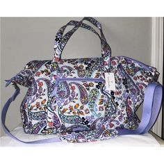 Brand New With Tags 100% Authentic Guaranteed Vera Bradley Deluxe Large Travel Tote Bag In Maddalena Paisley Soft Msrp $ 149.00 Make Travel Beautiful And Fun With This Deluxe Travel Tote. It Has Plenty Of Pockets Inside And Out And A Super Convenient Trolley Sleeve. - Cotton Material Is Colorful And Lightweight - Exterior Features A Trolley Sleeve, One Front Slip Pocket And One Front Zip Pocket - Interior Features Three Mesh Slip Pockets - Zip Closure. - Removable And Adjustable Crossbody Strap Everyday Use Bags With Paisley Print, Multicolor Rectangular Bag With Paisley Print, Casual Multicolor Paisley Print Bags, Vera Bradley Weekender Bag, Vera Bradley Travel Bag, Large Travel Bag, Cosmetic Bag Set, Weekend Travel Bags, Vera Bradley Tote