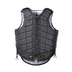 the back of a motorcycle vest on a white background