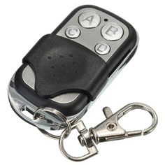 a car keychain with a remote control attached to it