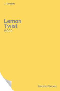 the lemon twist cookbook is yellow and has blue lettering on it that reads, lemon twist 6309