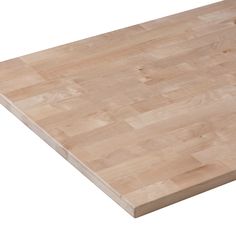 a wooden cutting board on a white background