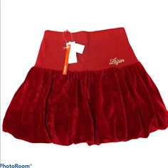 Knit Stretch Skirt Top With Puffy Balloon Style Hem. Size 14a 164 Cm Deep Red Smoke Free Home See Pics For Better Details White Jean Skirt, Blue Pleated Skirt, Black Sequin Skirt, Toddler Skirt, Girl Tutu Skirt, Camo Skirt, White Ripped Jeans, Bow Skirt, Tan Skirt