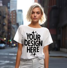 Basic Tops With Sublimation Print For Streetwear, White Short Sleeve Top With Branding, City Lifestyle, T Shirt Mockup, Tshirt Mockup, Shirt Mockup, Size Charts, White Color, New Color