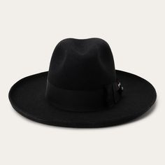 Black Elegant Felt Fedora For Formal Occasions, Elegant Felt Hat Bands For Formal Occasions, Elegant Wool Fedora For Rodeo, Elegant Fur Felt Fedora With Flat Crown, Elegant Short Brim Felt Hat For Rodeo, Elegant Fur Felt Hat Band For Rodeo, Western Wool Felt Hat For Formal Occasions, Western Style Wool Felt Hat For Formal Occasions, Formal Western Wool Felt Hat