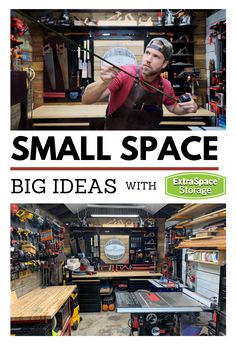 small space big ideas with extra storage for the garage and man cave in your own home