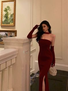 Item Details  
 Product Number : SD813 
 
 SilhouetteSheath  
 Sleeves : Sleeveless 
 Back Style: Zipper 
 Size:S,M,L,XL  
 
 S:Length :106cm Bust :80cm Waist:64cm   
 M :Length:107cm Bust :84cm  Waist68cm   
 L :Length:108cm Bust :88cm Waist72cm   
 
 XL :Length:109cm Bust :92cm Waist76cm Elegant Red Dress With Gloves, Woman In Red Dress Aesthetic, Red Dress Outfit Elegant, Elegant Dresses With Gloves, Prom Dresses With Gloves, Dress With Gloves Classy, Prom Dress With Gloves, Satin Dresses Casual, Party Dress Birthday